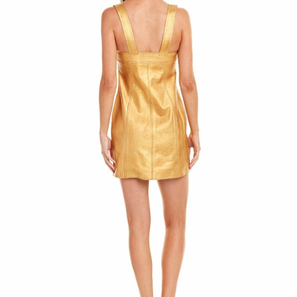 Free People Goldie LEATHER Sheath Dress - Picture 2 of 16